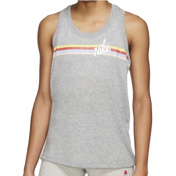Women's Nike Racerback Tank Top Gray Sz Small - Picture 1 of 8